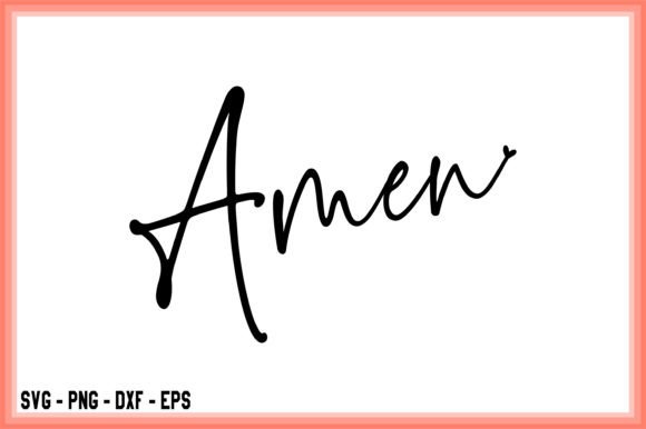 Amen Shirt Design Christian Retro T-Shirt Designs