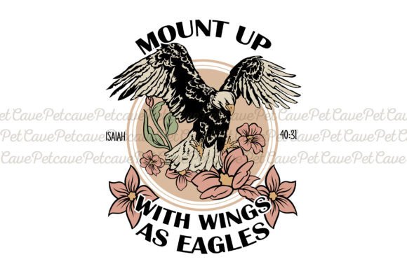 As Eagles Retro Christian Sublimation T-Shirt Designs