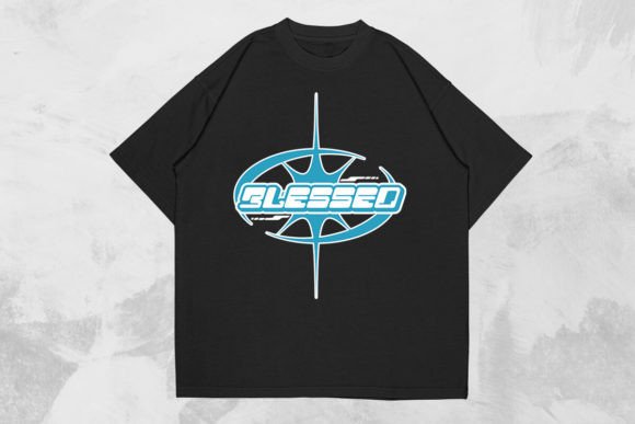 Blessed Y2k Christian T-shirt Design
