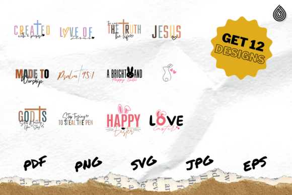 Boho Christian Svg Png Bundle for T-Shirt Designs