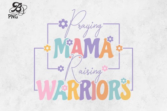 Christian Praying Mama Mom Sublimation T-Shirt Designs