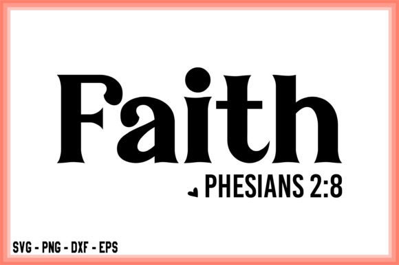 Elegant Christian Faith Quote SVG PNG, S for T-Shirt Designs