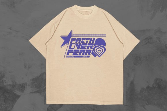 Faith over Fear Y2k Christian Design