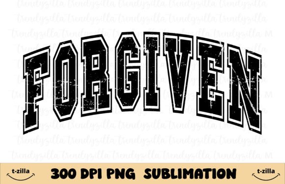 Forgiven Christian PNG for T-Shirt Designs