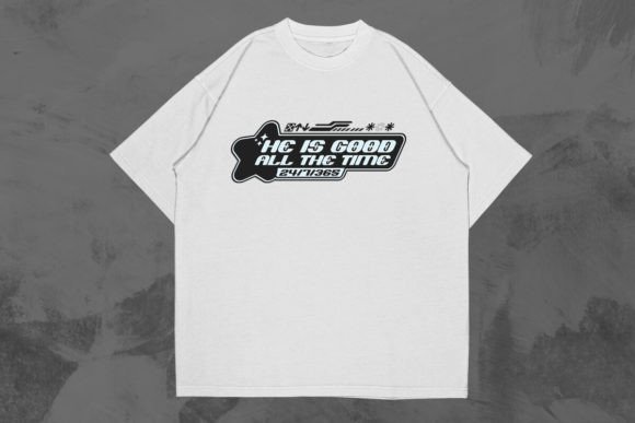 He is God Christian Y2k T-shirt Design
