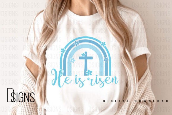 He is Risen Christian Easter Sublimation