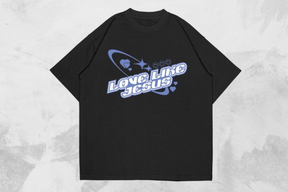 Love Like Jesus Christian Y2k Design T-Shirt Designs