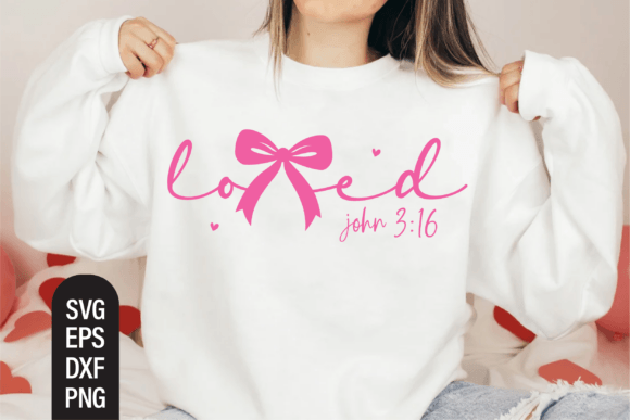 Loved John 3:16 Svg for T-Shirt Designs