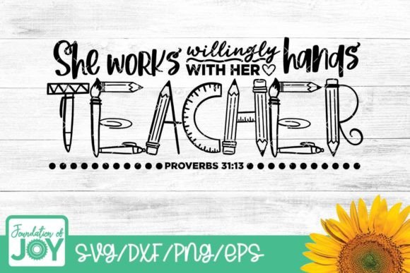Proverbs 31 Svg, Christian Teacher Svg