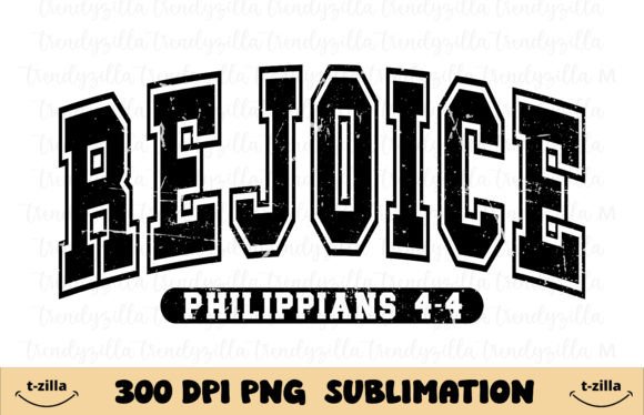Rejoice Christian PNG for T-Shirt Designs