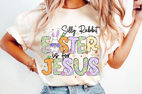 Retro Easter Bunny Jesus PNG